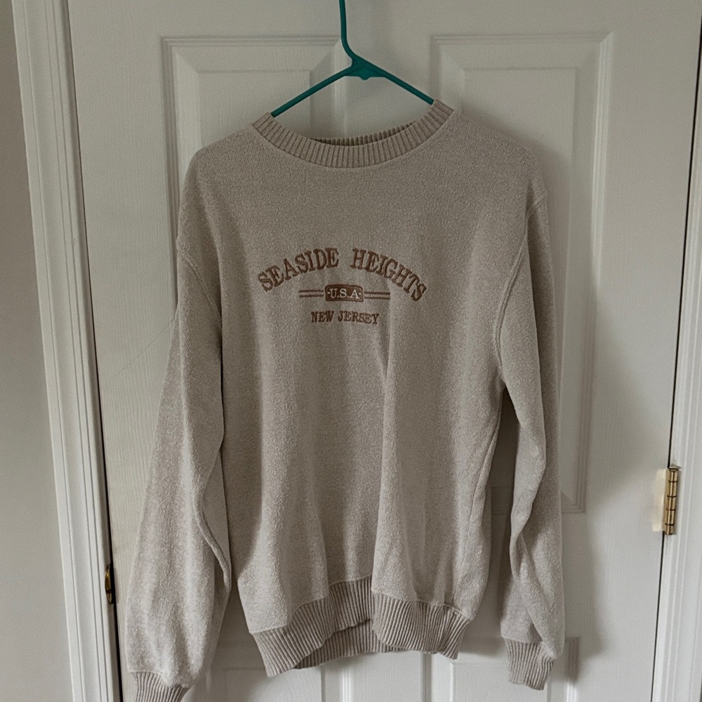 Beige Seaside Heights Sweatshirt
